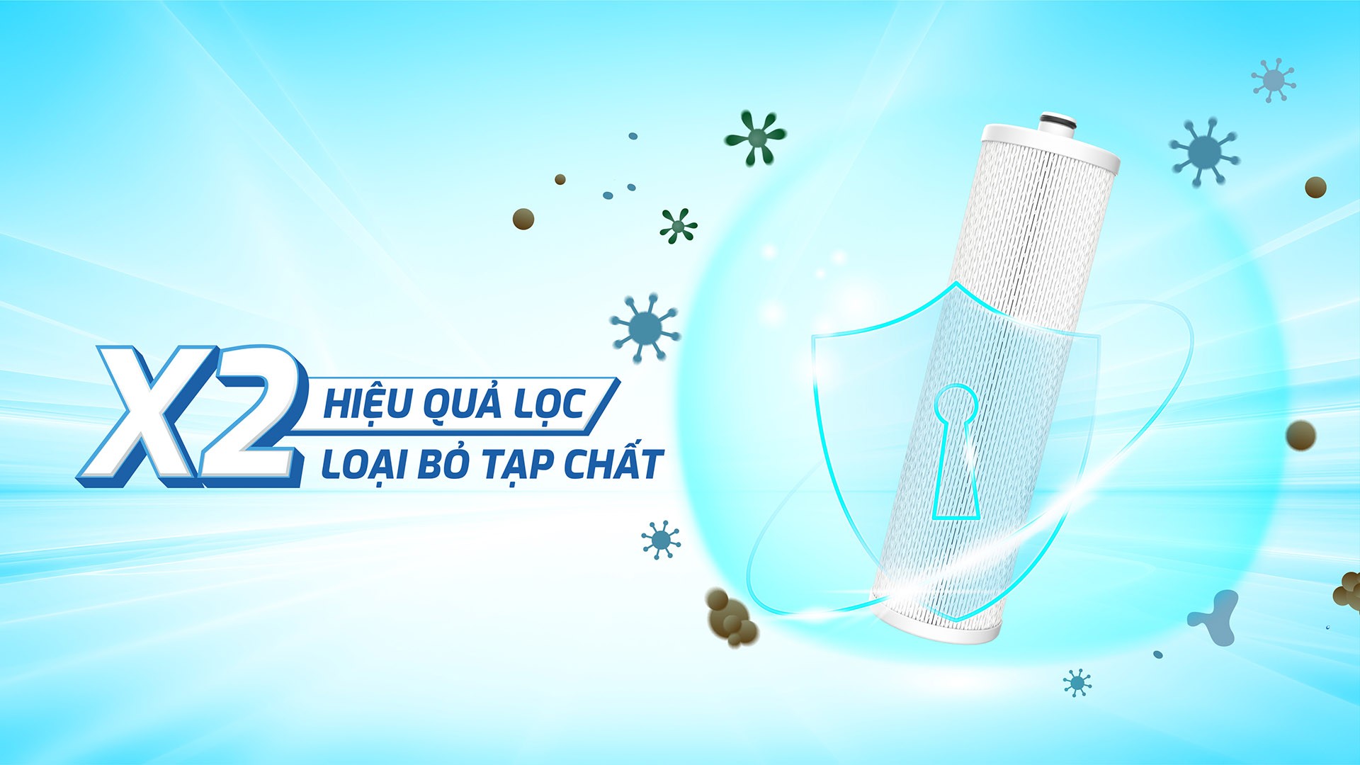 Lõi lọc SMAX Pro V số 3 chính hãng Karofi - Nhân 2 hiệu quả lọc