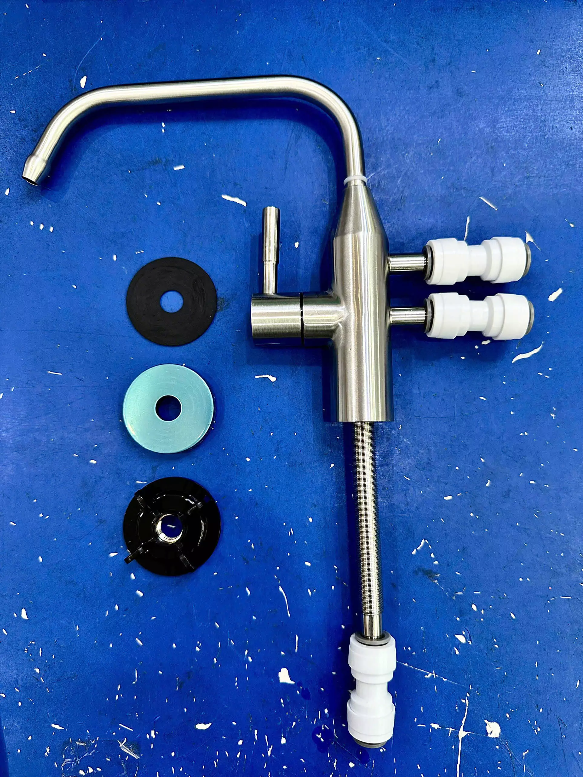 Vòi gạt inox cổ thấp cho máy lọc nước ION Kiềm