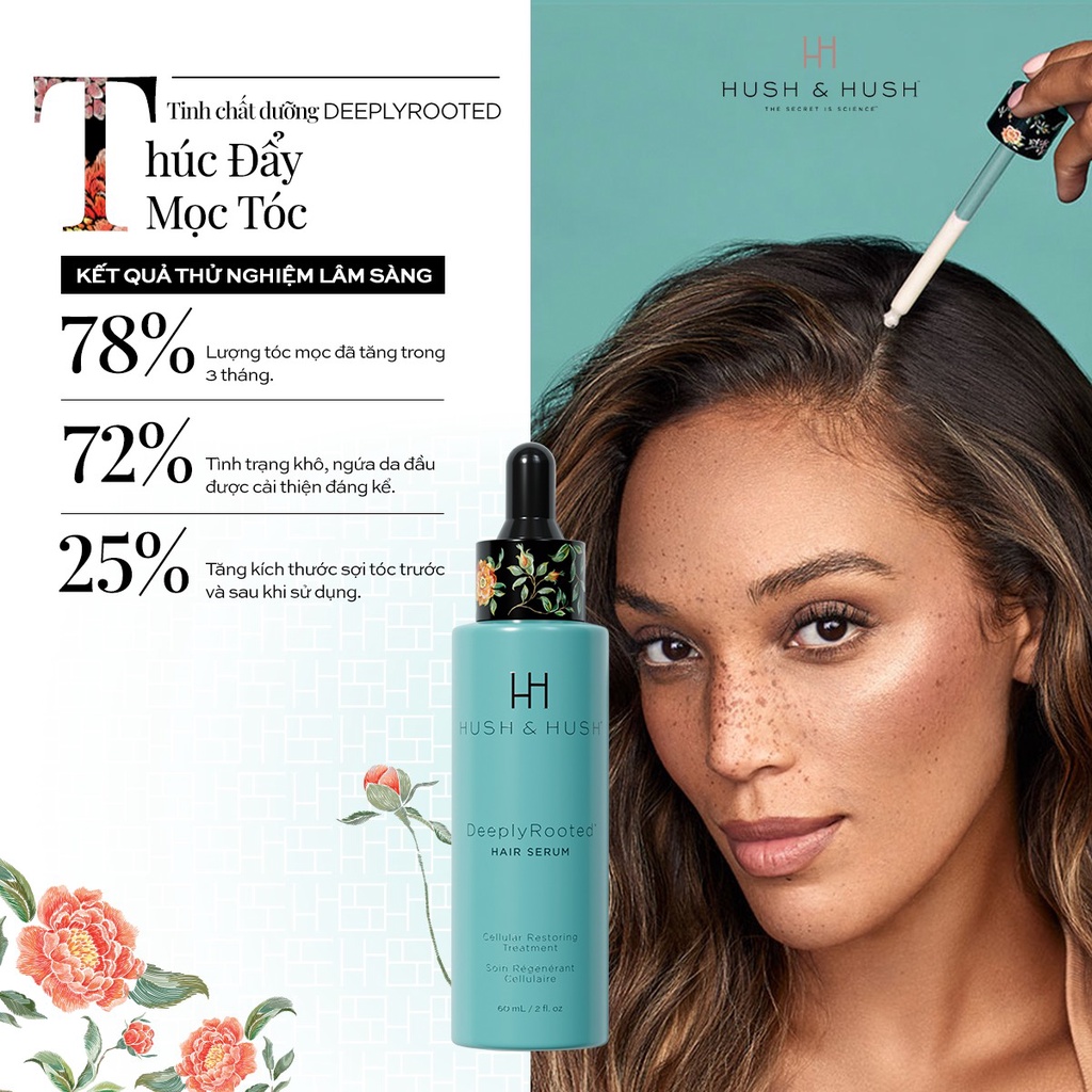 Serum ngừa tóc rụng và kích thích mọc tóc Hush & Hush DeeplyRooted Hair