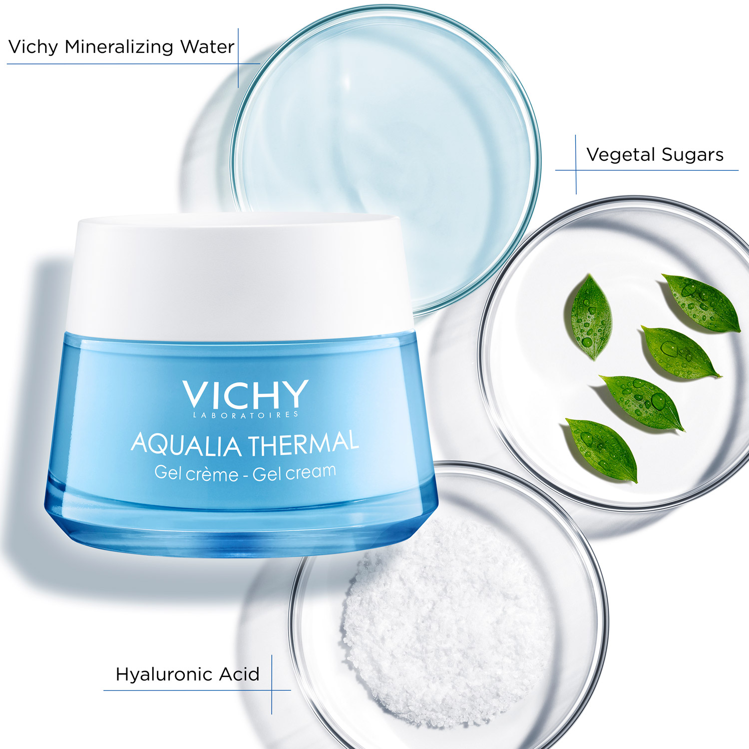 Gel dưỡng ẩm cấp nước cho da suốt 48h Vichy Aqualia Thermal Rehydrating Gel Cream