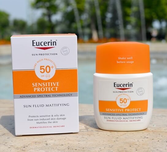 Kem chống nắng Eucerin Sun Fluid Mattifying SPF 50+