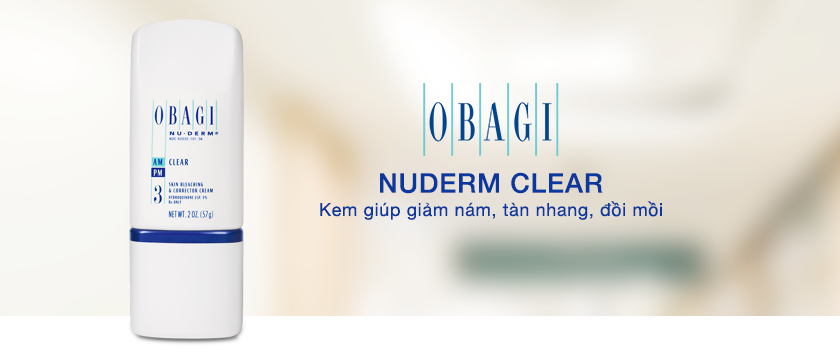 Kem giảm nám, tàn nhang và đồi mồi Obagi Nuderm Clear