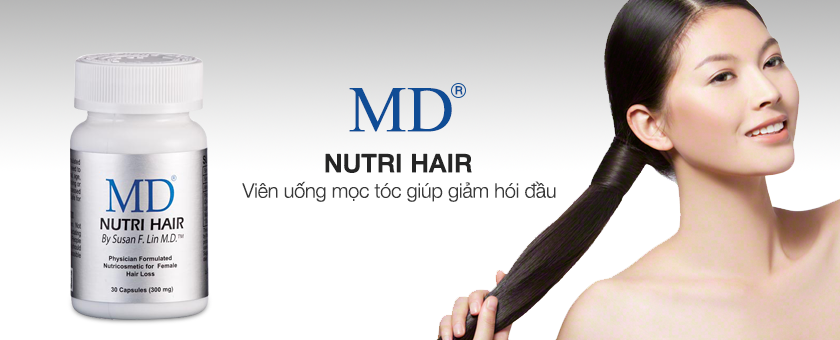 VIÊN UỐNG MỌC TÓC NGỪA HÓI ĐẦU MD NUTRI HAIR HỘP 30 VIÊN