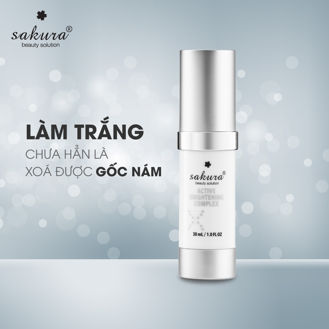 Kem giảm nám, mờ thâm, dưỡng trắng Sakura Active Brightening Complex