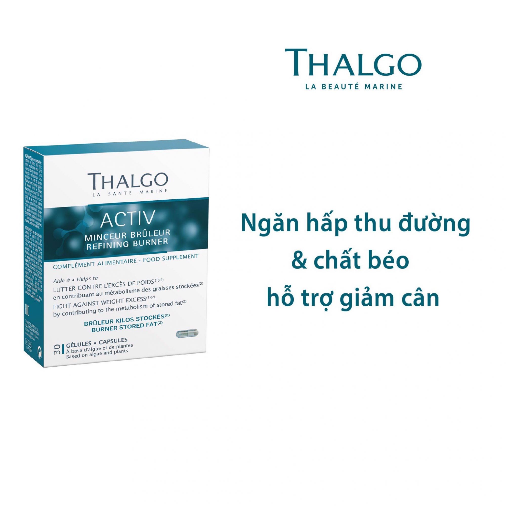 Viên uống hỗ trợ giảm cân và thon gọn cơ thể Thalgo Activ Refining Burner