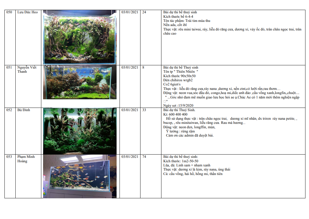 Sen Aquatic - Nhà tài trợ Vàng cho Cuộc thi bể Biotope và Thủy sinh qua ảnh tại Hà Nội