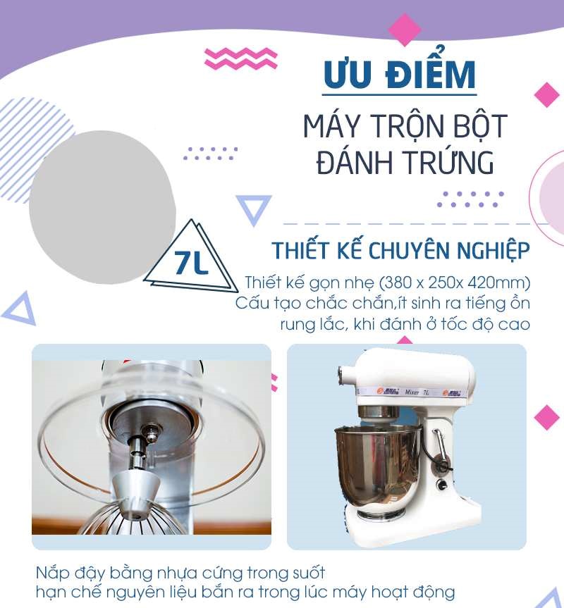 Đặc điểm nổi bật của máy trộn bột B7