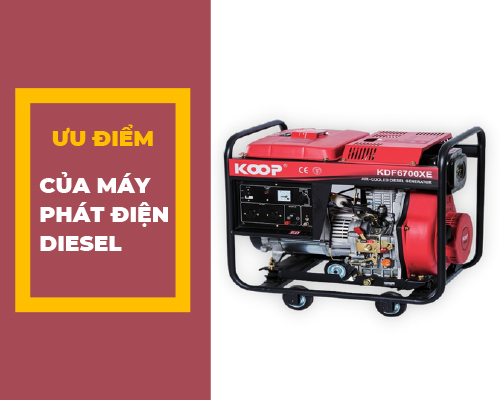 Ưu điểm của máy phát điện dầu diesel