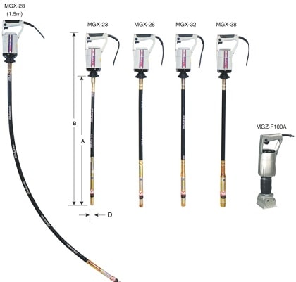 Máy Đầm Dùi Bê Tông Mikasa MGX-28 (1.5m)