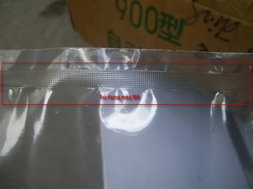 Máy hàn miệng túi dập chân má đồng 40cm