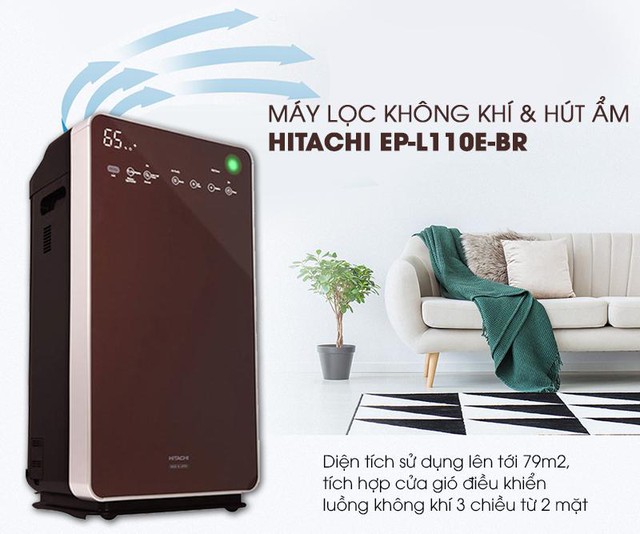 Máy Lọc Khí Tạo Ẩm Hitachi EP-L110E