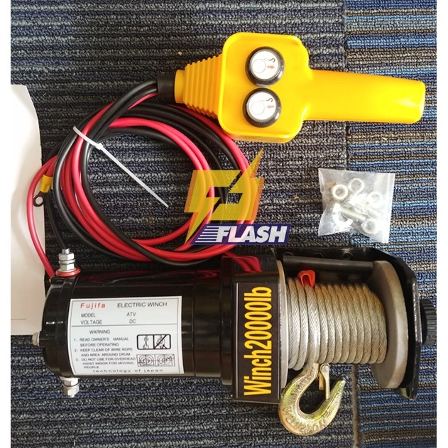 Tời Điện Kéo Xe Fujifa ATV 2000LBS (900kg) - 12V-24V