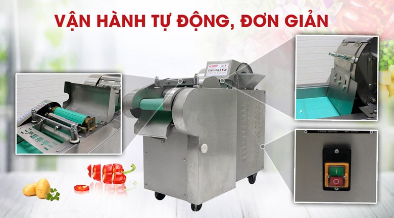 Máy thái rau củ quả công nghiệp YQC660