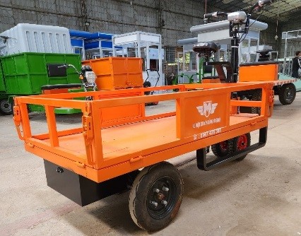 Xe đẩy hàng nhà xưởng mô-tơ điện có chỗ ngồi lái hoặc đứng lái 3 bánh hoặc 4 bánh