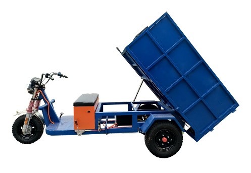 Xe điện chở thùng lật đổ ben thủy lực tải trọng 1.000kg