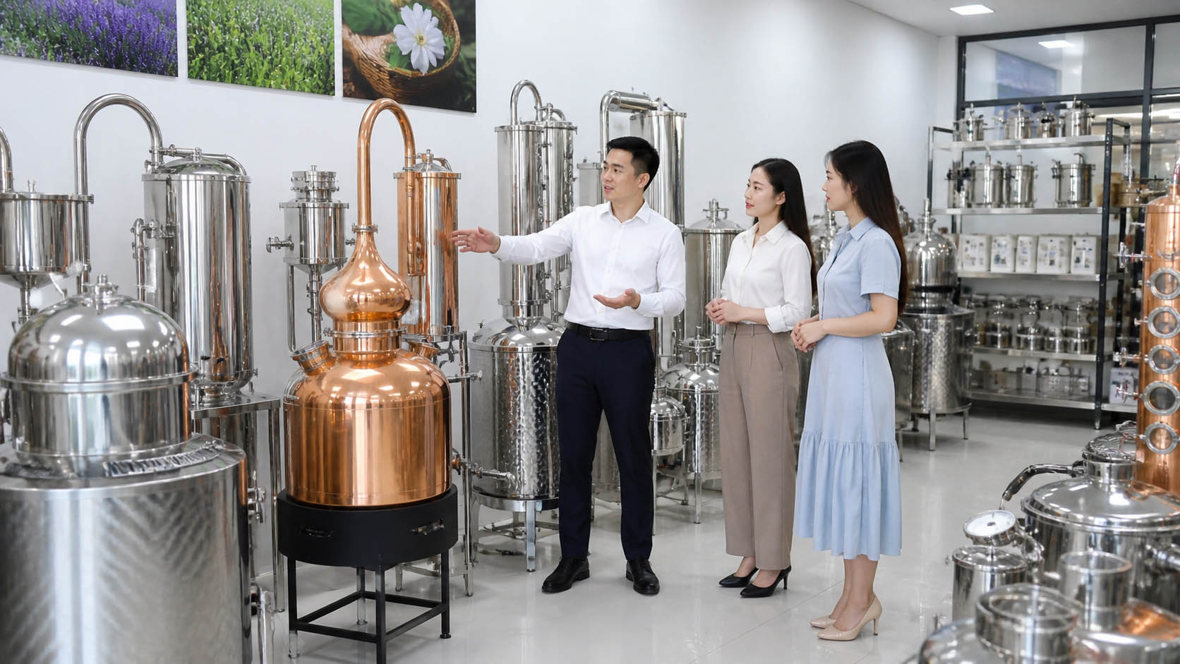 địa chỉ mua nồi chưng cất tinh dầu chính hãng