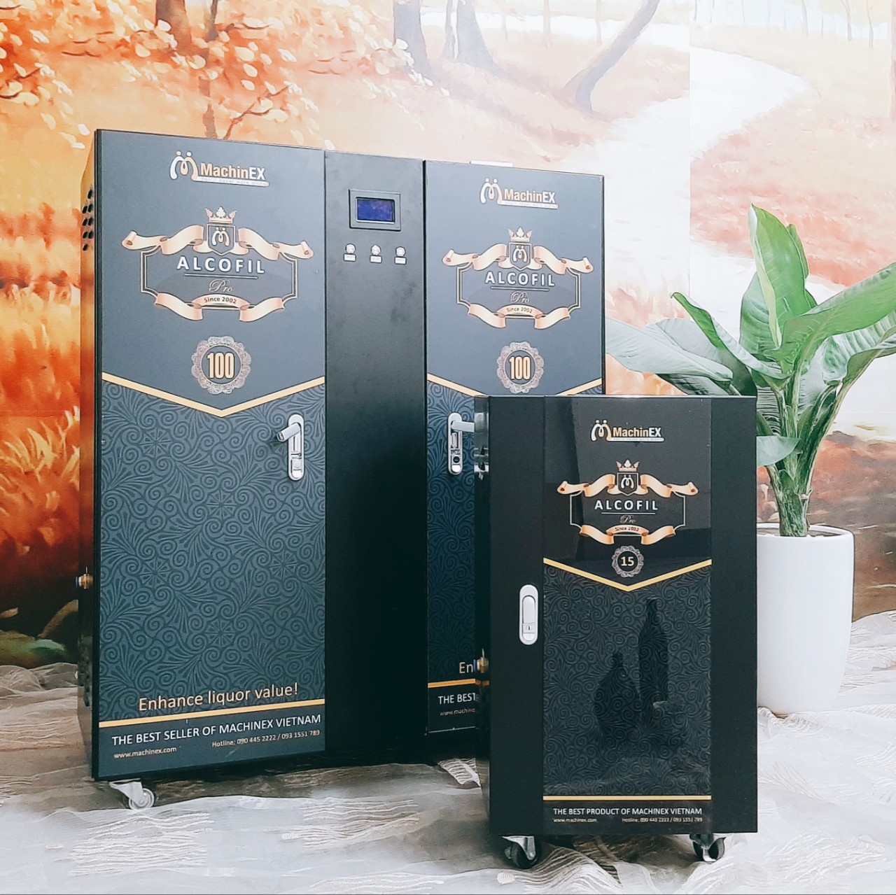 Máy lọc rượu mini Machinex là thiết bị lọc rượu được nhiều người tin dùng