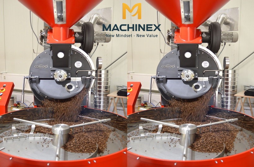 Máy rang cà phê vận hành ổn định