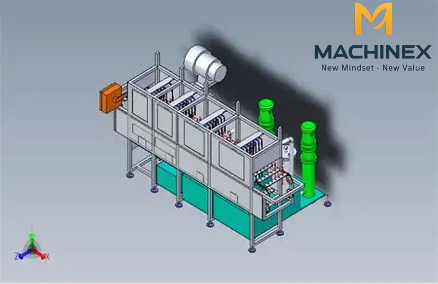 Máy rửa nông sản bọt khí