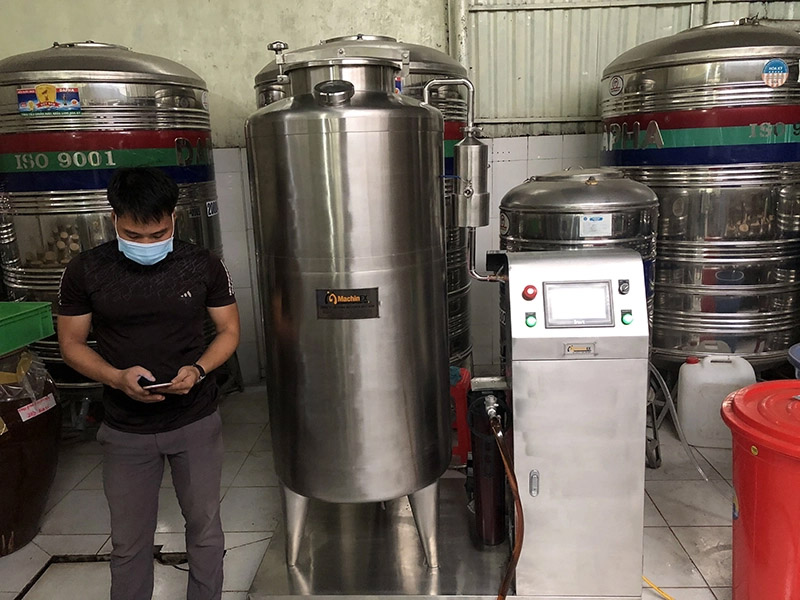 ứng dụng nguyên lý làm già rượu