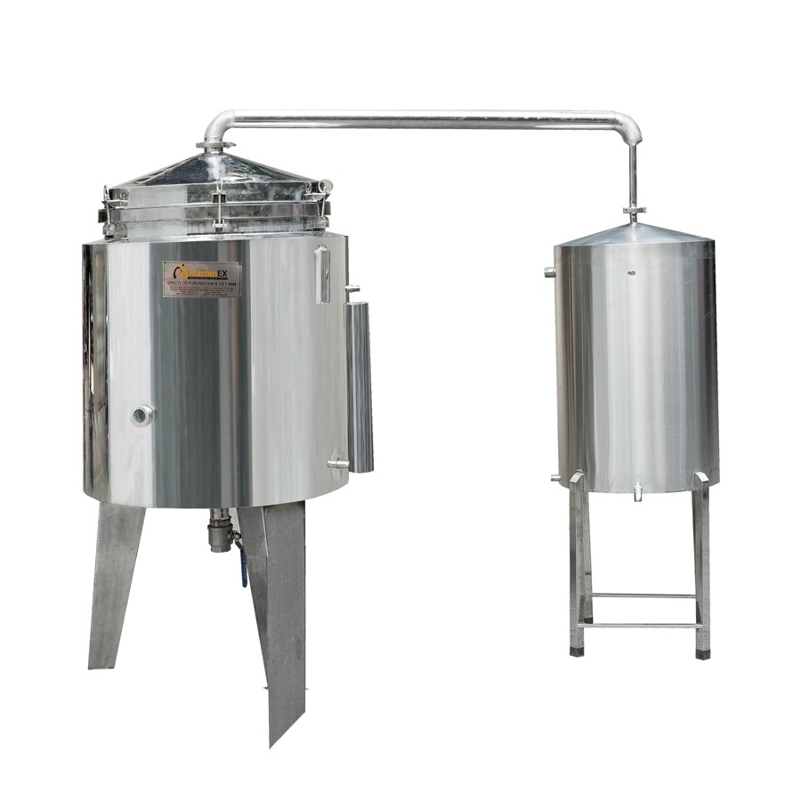 Cấu tạo nồi chưng cất tinh dầu 200 lít của MachinEX
