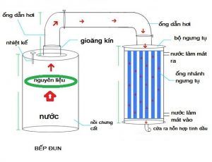 Nguyên lý phương pháp chưng cất dựa vào tính vật lý của các chất trong dung dịch