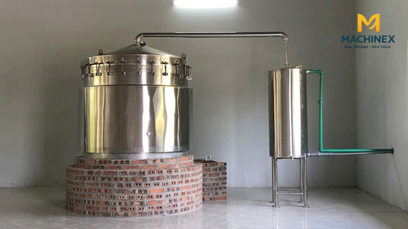 So sáng chưng cất gừng: Thủ công và máy chưng cất Machinex