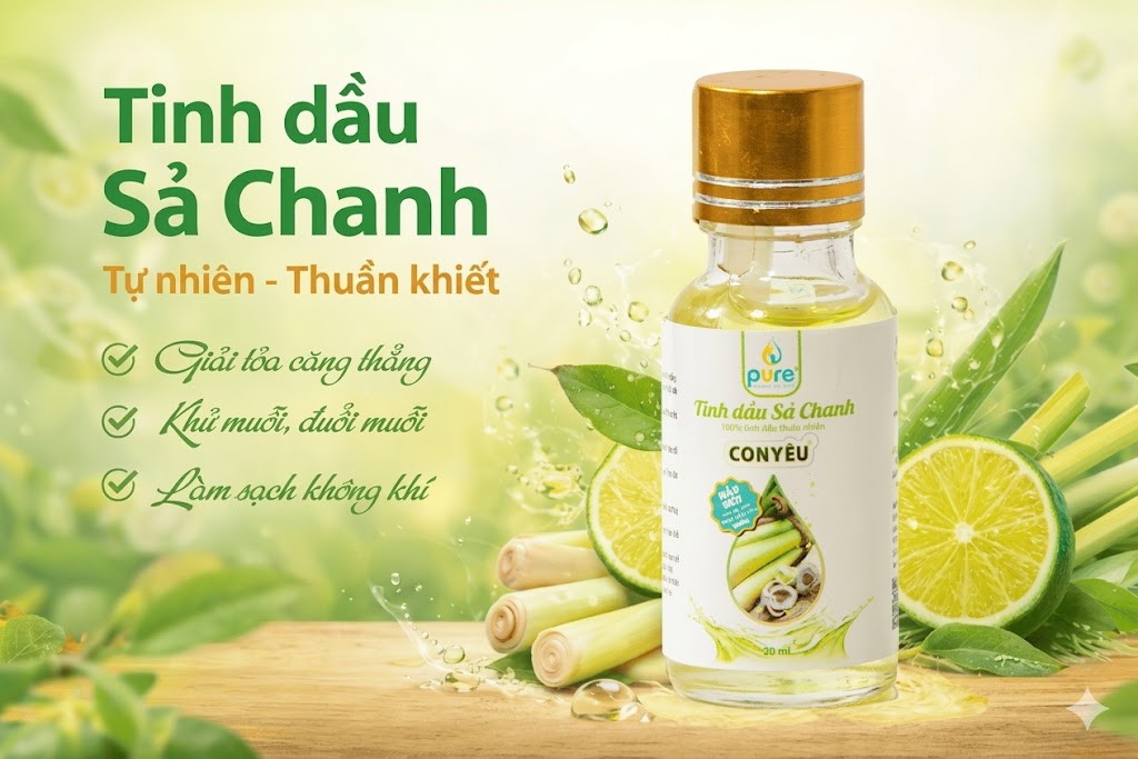 công dụng tinh dầu sả chanh