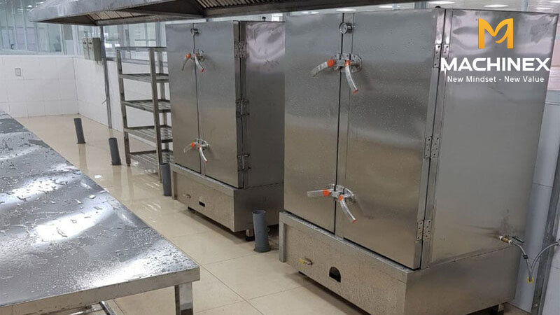 Tủ hấp cơm công nghiệp an toàn