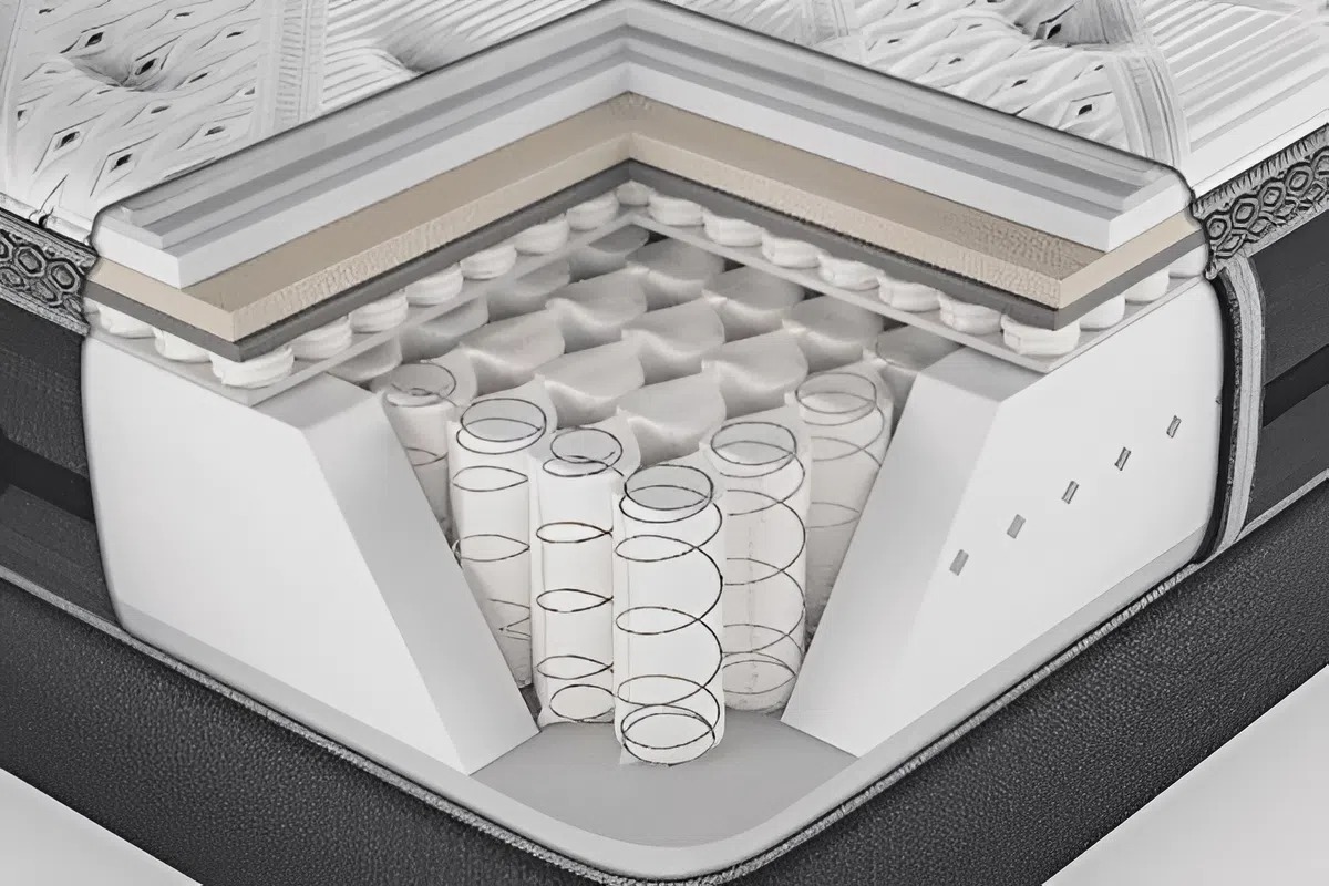 Đệm lò xo túi phân bố lực đều, giảm áp lực cho cơ thể