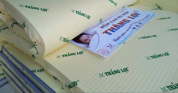 Nệm cao su non Thắng Lợi tạo khối nệm chắc chắn và bền bỉ