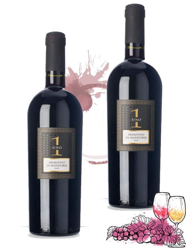 Rượu Vang Ý Uno 1 Primitivo Di Manduria Riserva