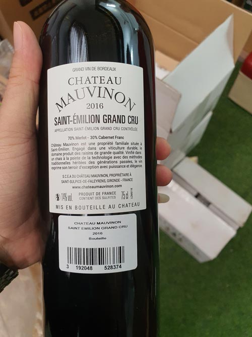 Vang Pháp Chateau Mauvinon Saint Emilion Grand Cru
