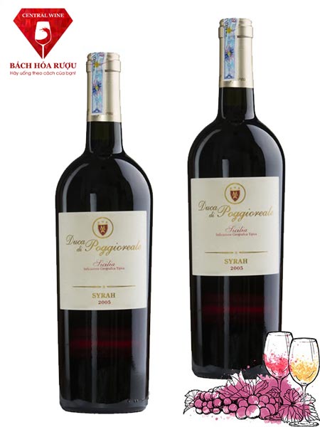 Rượu vang Ý Duca Di Poggioreale Syrah