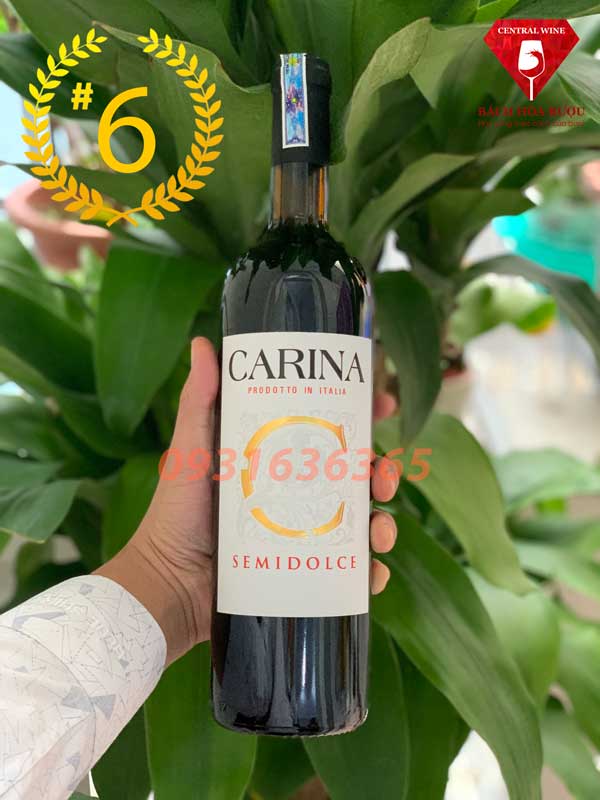 Vang ngọt carina sweet red wine