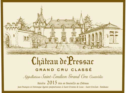 nhãn chateau de pressac saint emilion grand cru classe