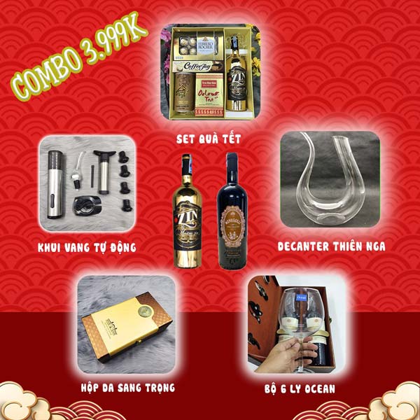 Combo quà tết Bách Hóa Rượu BHRT 02