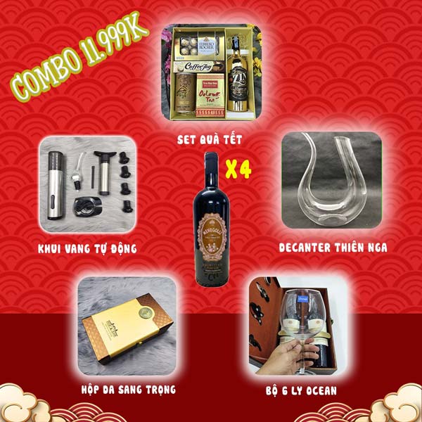 Combo quà tết Bách Hóa Rượu BHRT 04