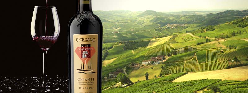Chai vang Ý Giordano Riserva Selvato vùng Chianti tuyệt hảo