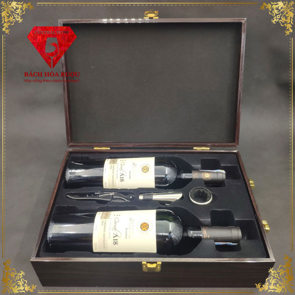 Hộp Quà Rượu Vang Sơn Mài Đôi Superior