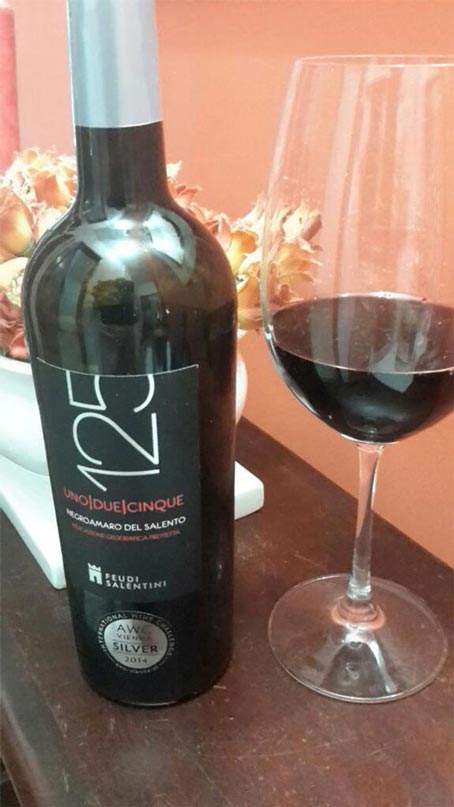 Rượu vang Ý 125 primitivo del salento
