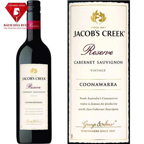 Rượu vang Jacob's Creek Reserve Cabernet Sauvignon