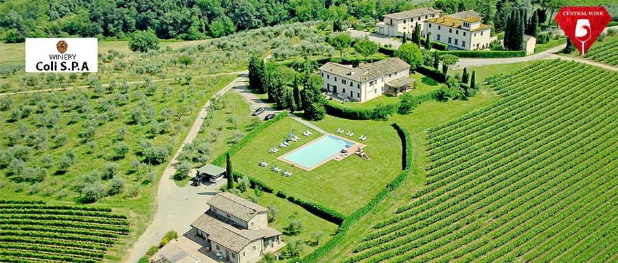 Nhà máy sản xuất rượu vang Coli S.P.A tại Florence, Chianti, Tuscany, Italia