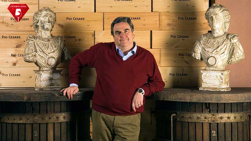 Pio Boffa tại nhà máy rượu vang Pio Cesare