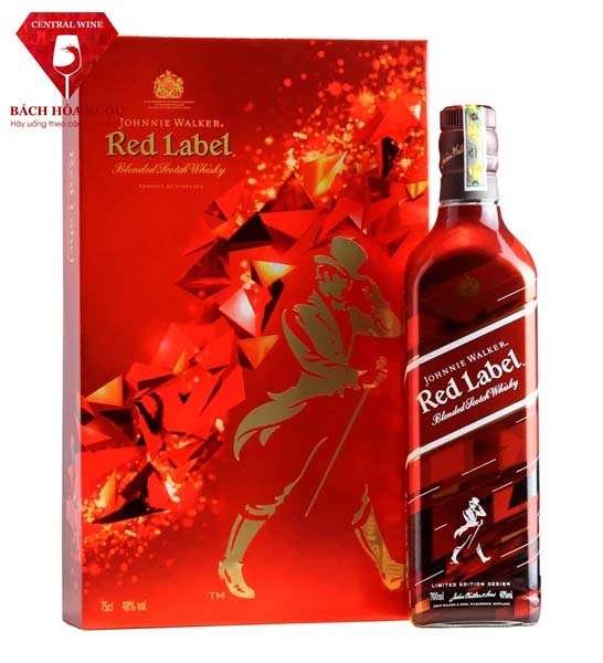 johnnie walker red label hộp quà