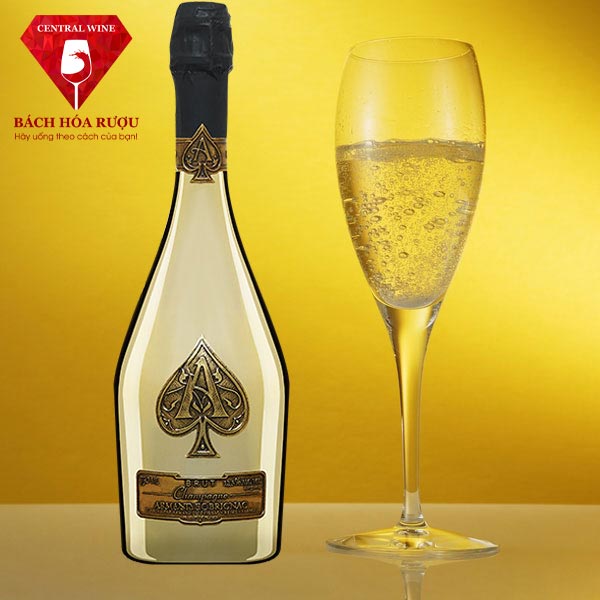 Rượu Champagne Armand De Brignac Gold – Champagne Át Bích