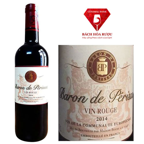 Rượu Vang Baron De Perissac Vin Rouge