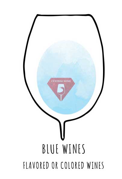 rượu vang màu xanh biển