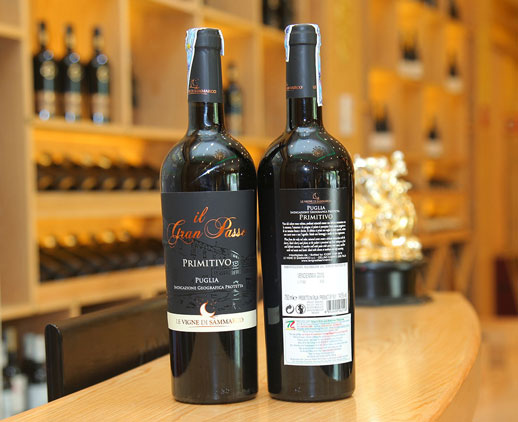 vang Le vigne di Sammarco il Gran Passo Primitivo Puglia