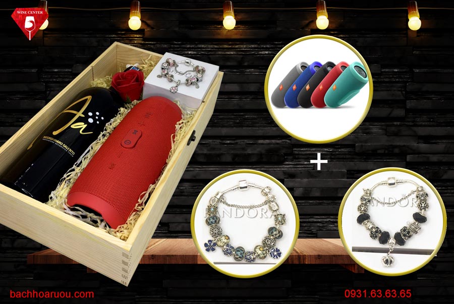 Set quà Lãng mạn Aa Gold Negroamaro